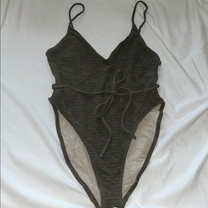 High Cut One Piece Swimsuit